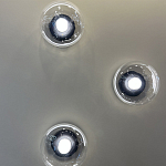 Бра с куполообразным плафоном и черным металлическим основанием Flos Wireline Lighting варинант исполнения - 1 | Loft Concept в Липецке