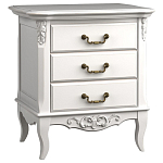 Тумба прикроватная белого цвета из массива бука в стиле прованс White Provence варинант исполнения - 3 | Loft Concept в Липецке