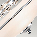 Потолочный светильник со стеклянным плафоном на изогнутых кронштейнах Quoizel  варинант исполнения - 9 | Loft Concept в Липецке