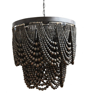 Люстра Amelia Wood Bead Chandelier