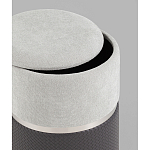 Пуф Mauldine с ящиком серо-черный с экокожей варинант исполнения - 2 | Loft Concept в Липецке