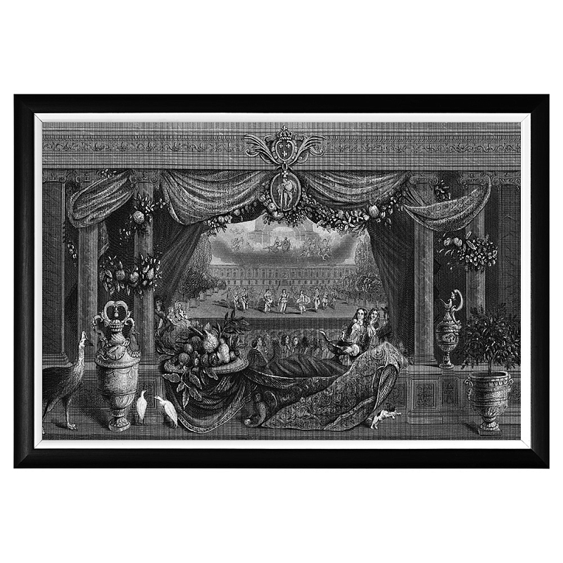 Постер Louvre Palace Poster Черный Белый Постер Louvre Palace Poster Черный Белый в Липецке | Loft Concept
