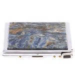Портсигар на 10 сигарет с газовой зажигалкой из натурального камня Кианит Stone Cigarettes Cases варинант исполнения - 1 | Loft Concept в Липецке
