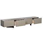 Тумба под телевизор серая с мраморной столешницей Uniqueness Marble варинант исполнения - 2 | Loft Concept в Липецке