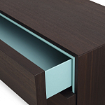 Дизайнерский комод коричневый с 2-мя ящиками и дверцами Pandora варинант исполнения - 2 | Loft Concept в Липецке