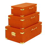 Комплект оранжевых чемоданов Golden Twigs варинант исполнения - 2 | Loft Concept в Липецке