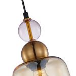 Подвесной светильник со стеклянным плафоном янтарного цвета Prestige варинант исполнения - 3 | Loft Concept в Липецке