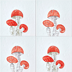 Плитка с узором Мухомор варинант исполнения - 1 | Loft Concept в Липецке