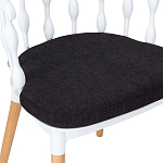 Пластиковый стул на ножках из массива бука Ferret Spiral White варинант исполнения - 8 | Loft Concept в Липецке