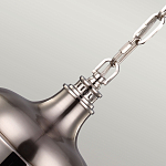 Подвесной светильник со стальным плафоном и белым матовым стеклянным шаром Feiss варинант исполнения - 4 | Loft Concept в Липецке