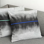Чехол на подушку хлопковый Blake Boundaries Blue варинант исполнения - 4 | Loft Concept в Липецке