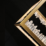 Настольная лампа прямоугольная с декоративными элементами в виде кристаллов Smooth Shine варинант исполнения - 4 | Loft Concept в Липецке