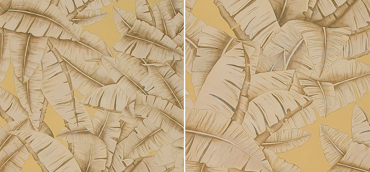 Обои ручная роспись Palms Sand on dyed paper Обои ручная роспись Palms Sand on dyed paper - Loft-Concept в Липецке
