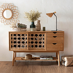 Зеркало из ротанга в форме цветка WICKER MIRROR 65  варинант исполнения - 3 | Loft Concept в Липецке