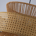 Подвесной светильник с абажуром из натуральных материалов Light Inside the Cell варинант исполнения - 7 | Loft Concept в Липецке