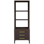 Этажерка Primo с ящиками шпон Темный орех варинант исполнения - 1 | Loft Concept в Липецке