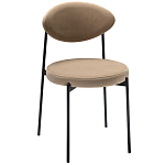 Стул металлический с мягкой спинкой и сиденьем из велюра Alfie Chair варинант исполнения - 4 | Loft Concept в Липецке