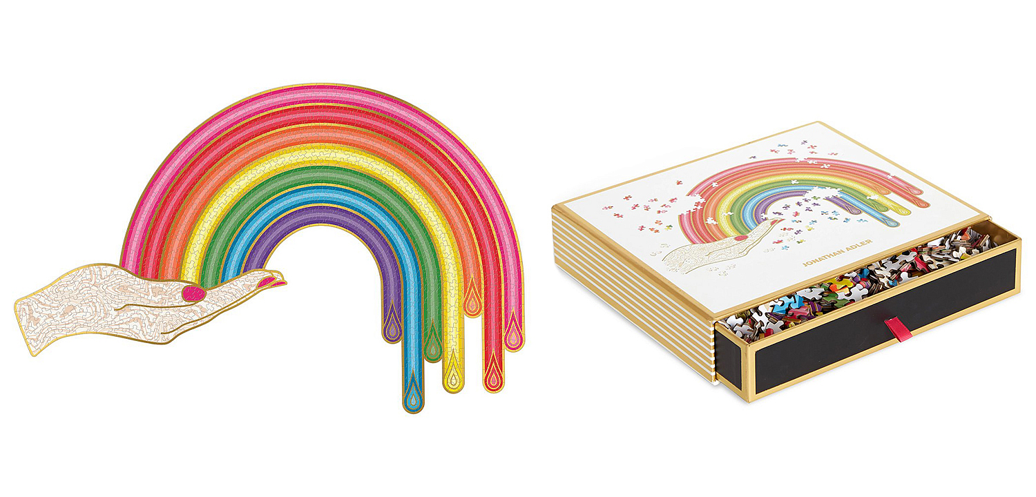Пазлы RAINBOW HAND SHAPED PUZZLE Jonathan Adler Пазлы RAINBOW HAND SHAPED PUZZLE Jonathan Adler - Loft-Concept в Липецке