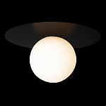 Потолочный светильник с белым шарообразным плафоном и черным круглым основанием Matisse варинант исполнения - 1 | Loft Concept в Липецке