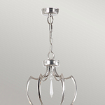 Люстра цвета никель с 6-ю лампами и стеклянными подвесками Elstead Lighting варинант исполнения - 4 | Loft Concept в Липецке