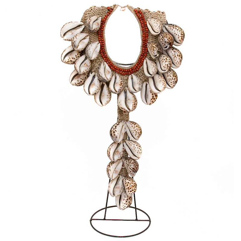 Этническое ожерелье из ракушек Aboriginal Necklace Mottled Shells Коричневый Белый Красный Этническое ожерелье из ракушек Aboriginal Necklace Mottled Shells Коричневый Белый Красный в Липецке | Loft Concept