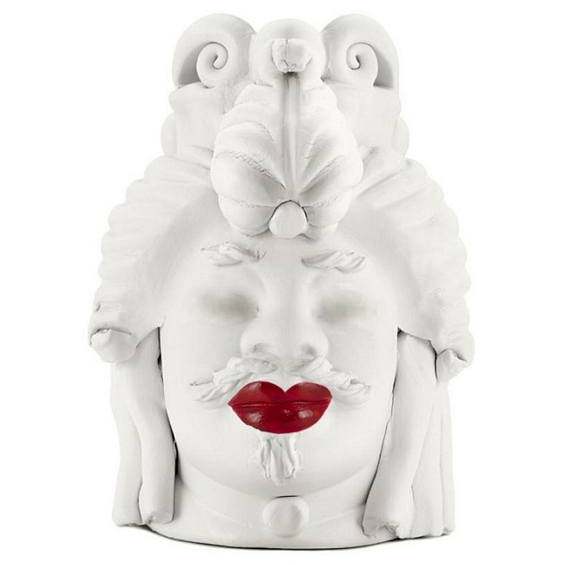 Ваза Vase Moro Man Small Lipstick Белый Красный в Липецке | Loft Concept 