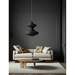 Подвесной вязаный черный светильник «Моника» варинант исполнения - 3 | Loft Concept в Липецке