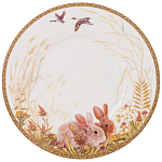 Чайная пара из фарфора с изображением собаки и зайцев 300 мл Hunting Porcelain Collection 2 варинант исполнения - 3 | Loft Concept в Липецке