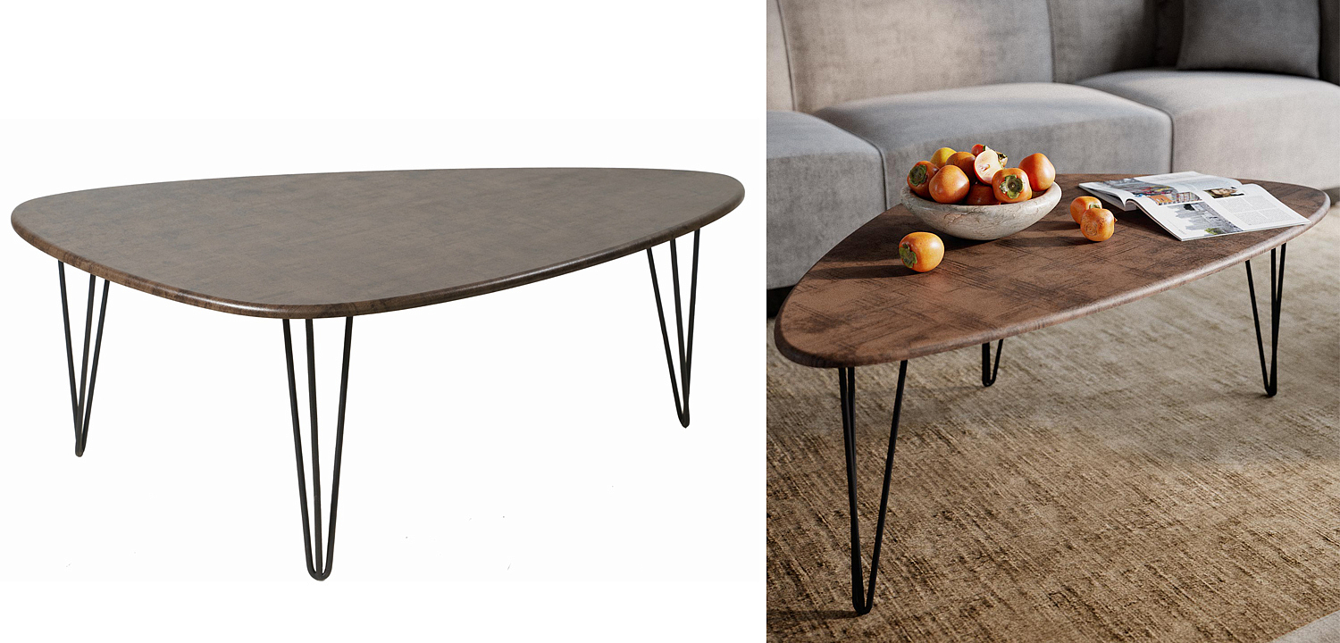 Кофейный стол Dorian Coffee Table brown Кофейный стол Dorian Coffee Table brown - Loft-Concept в Липецке