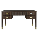 Письменный стол с 4-мя ящиками Elsa Dreams Walnut варинант исполнения - 6 | Loft Concept в Липецке