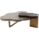 Кофейный стол со столешницей волнистой формы Gale Curved Coffee Table варинант исполнения - 3 | Loft Concept в Липецке