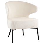 Современное мягкое кресло на металлических ножках Rakush Milk варинант исполнения - 1 | Loft Concept в Липецке