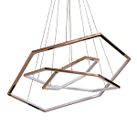 Люстра с 3-мя подвесами в виде шестиугольников Hexagon Horizontal варинант исполнения - 1 | Loft Concept в Липецке