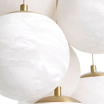 Люстра подвесная круглая с сферическими плафонами из натурального камня Glowing Spheres варинант исполнения - 4 | Loft Concept в Липецке