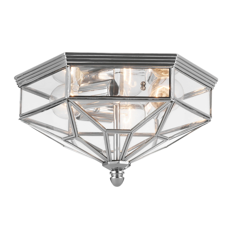 Потолочный светильник Zeil E27X3 Хром Бронза Прозрачный в Липецке | Loft Concept 