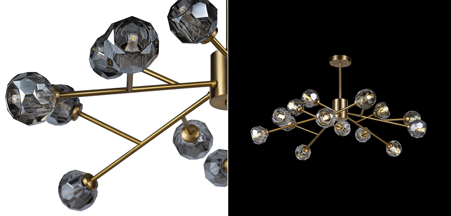 Люстра RH Boule De Cristal smoky 15 Люстра RH Boule De Cristal smoky 15 - Loft-Concept в Липецке