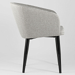 Мягкое кресло на металлических ножках Shaggy Grey варинант исполнения - 2 | Loft Concept в Липецке