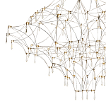 Люстра с тонким металлическим каркасом цвета хром Quasar варинант исполнения - 3 | Loft Concept в Липецке