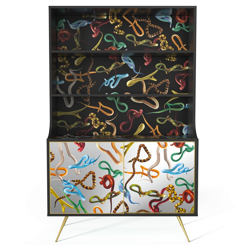 Стеллаж Seletti Snakes Черный Мульти Стеллаж Seletti Snakes Черный Мульти в Липецке | Loft Concept