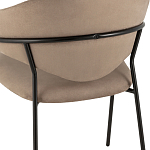 Коричневый стул с обивкой из искусственной замши Alexis варинант исполнения - 7 | Loft Concept в Липецке