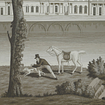 Обои ручная роспись Monuments of Paris Eau Forte on scenic paper варинант исполнения - 2 | Loft Concept в Липецке