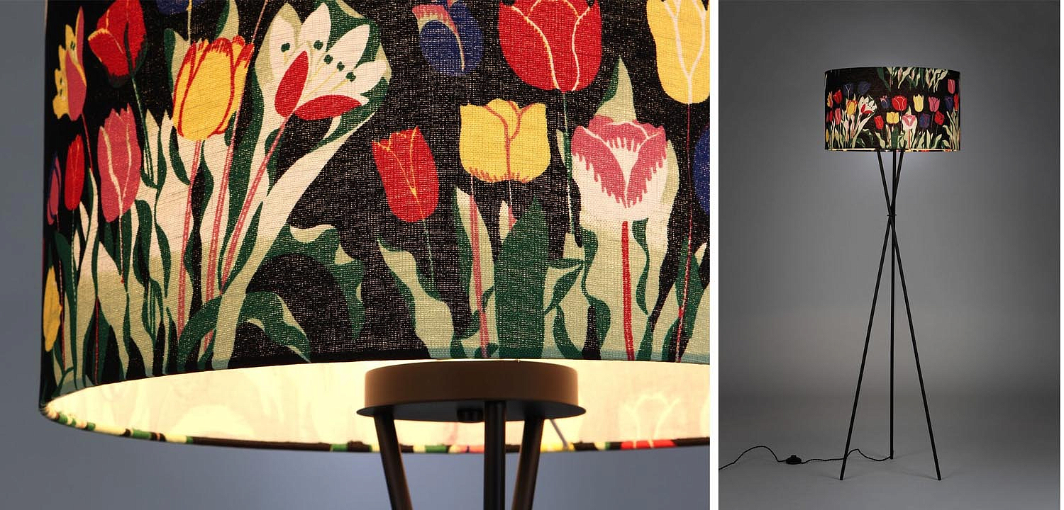 Торшер Colored Lampshade Tulips Floor Lamp Торшер Colored Lampshade Tulips Floor Lamp - Loft-Concept в Липецке