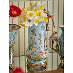 Ваза с птичкой из фарфора с бронзовыми элементами Garden of Eden варинант исполнения - 6 | Loft Concept в Липецке