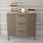 Комод коричневого цвета с 3-мя ящиками Harper Line варинант исполнения - 1 | Loft Concept в Липецке