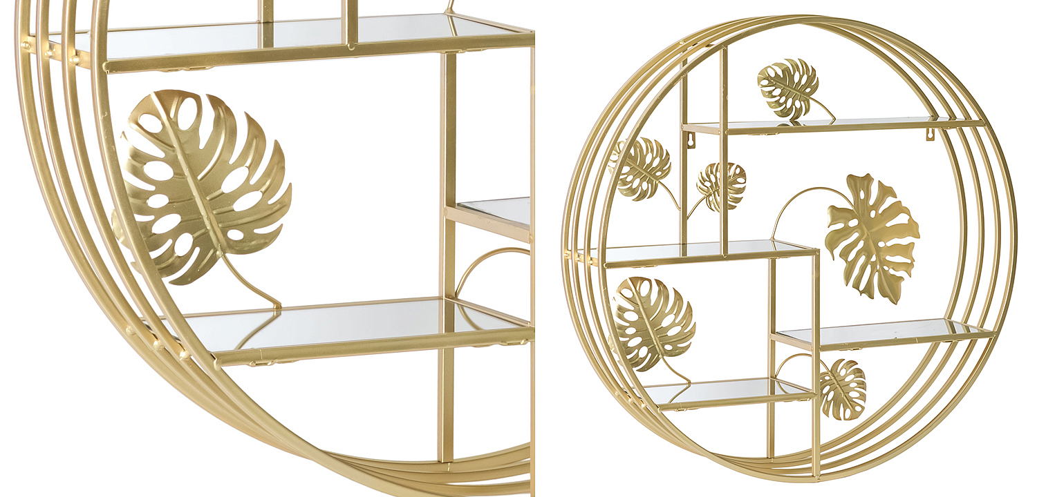Полка Gold Tropical Shelf Полка Gold Tropical Shelf - Loft-Concept в Липецке
