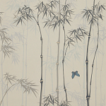 Обои ручная роспись Distant Bamboo Special Colourway on white dyed paper варинант исполнения - 1 | Loft Concept в Липецке