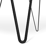 Стол журнальный c круглой столешницей из стекла серого цвета Gray and Gold Marble варинант исполнения - 6 | Loft Concept в Липецке