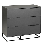 Комод цвета графит с 3-мя ящиками Strict Lines  варинант исполнения - 1 | Loft Concept в Липецке
