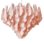 Люстра из стекляных розовых лепестков Petalled Illuminator варинант исполнения - 3 | Loft Concept в Липецке