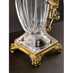 Ваза из прозрачного стекла с бронзовой вставкой в виде цветущей ветви Eden Garden porcelain and bronze варинант исполнения - 4 | Loft Concept в Липецке